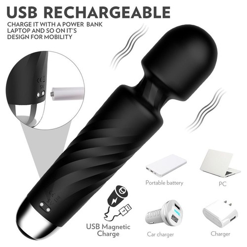 Introducing the SensaWand X-12: The Ultimate Pleasure Wand for Her in Sleek Blac - Picture 2 of 2