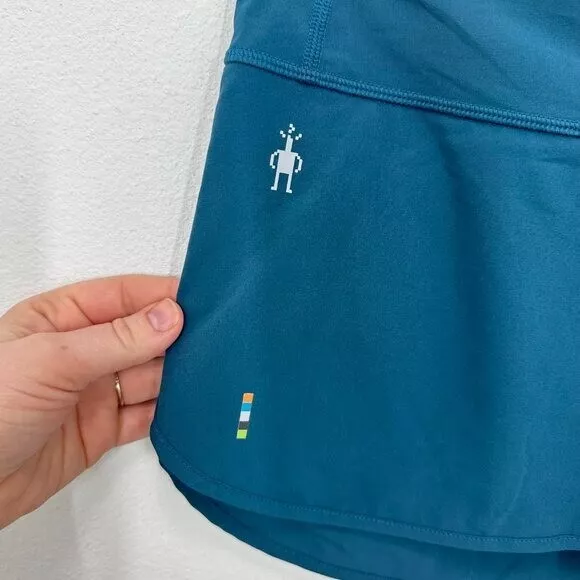 smartwool teal lined running outdoors hiking shorts