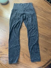 Lululemon Align Leggings 4 Hi-Rise Floral Black Gray 25