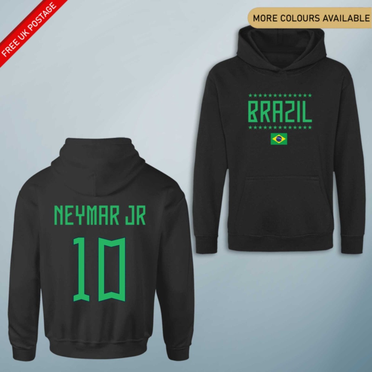 Brazil Brasil Neymar Jr Football Tracksuit Kids World Cup Fans