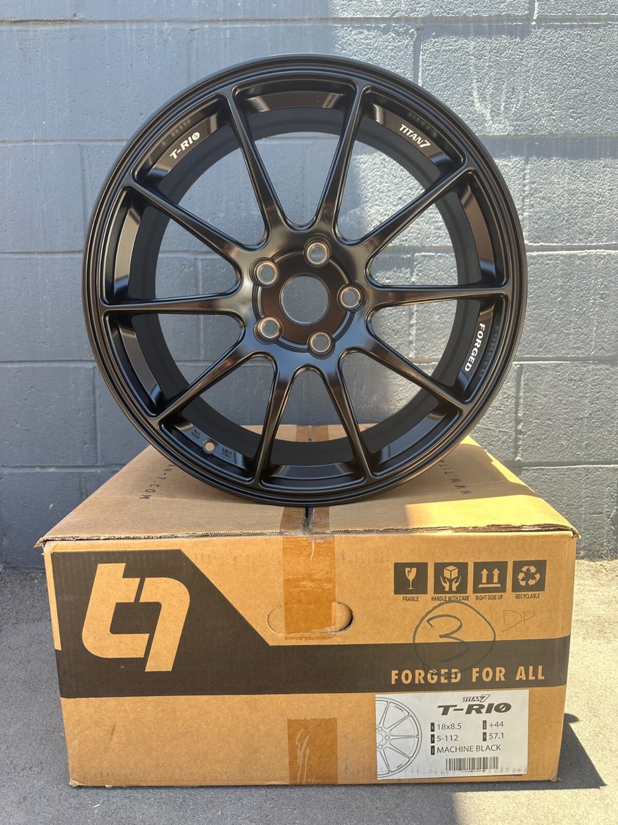 Titan 7 T-R10 Forged Wheel Set 18 x 8.5 +44 5x112 VW MK7, Audi A3
