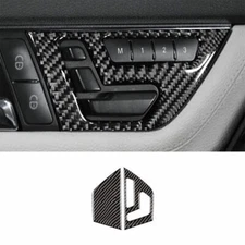 Real Carbon Fiber Dashboard Instrument Cover Trim 2pc For 2007-2014 Benz C-Class