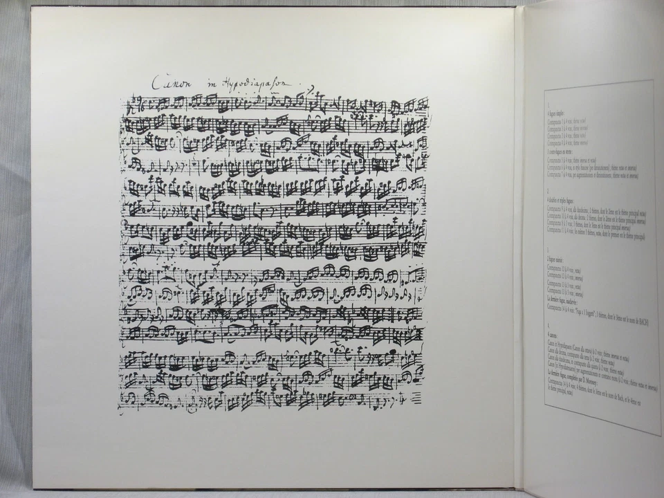 Bach - Die Kunst der Fuge - Davitt Moroney - 2LP Harmonia Mundi HMC 1169.70 - Image 4 of 4