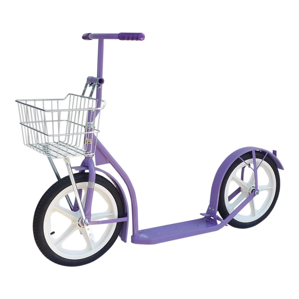 Ekstraordinær Rationalisering Harden 16&#034; AMISH KICK SCOOTER ~ PURPLE LAVENDER Foot Bike w/ Basket &amp;  Brakes USA MADE | eBay