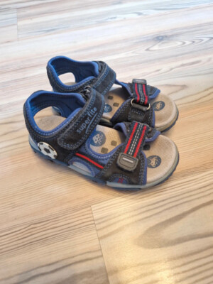 Blaue Sandalen mit Fußball Motiv von Superfit in Größe 27