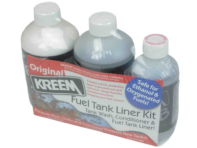 Kreem Combo Kit Gas Fuel Tank Sealer Liner Motorcycle Atv Rust Coating Prep Seal - Bild 1 von 3