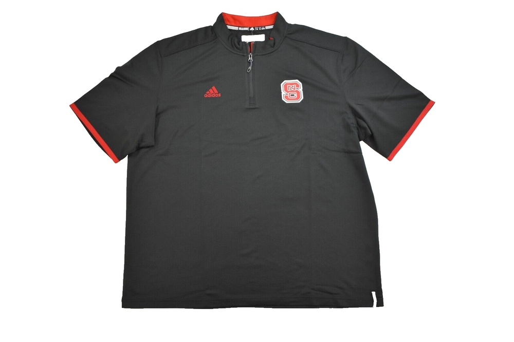 adidas Mens NC State Wolfpack Lightweight 1/4 Zip Knit Jacket XL NWT