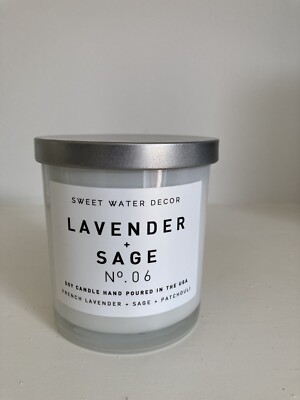 Traumhafte Duftkerze im Glas | Französischer Lavendel + Salbei + Patchouli
