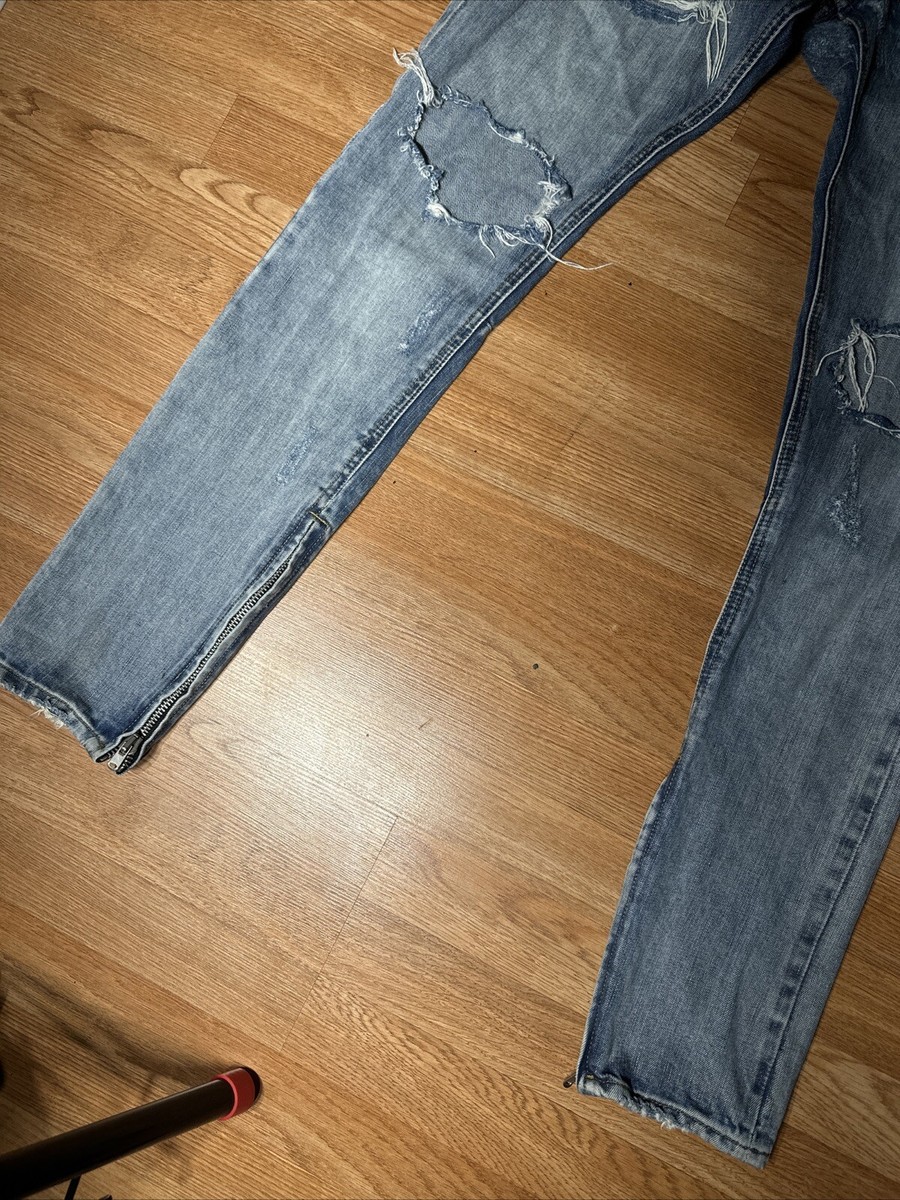 Fear of God Fourth Collection 2015-2016 Denim Jeans Zipper Fear of God Fourth Collection 2015-2016 Denim Jeans Zipper