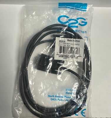 C2G- 6ft DB9 M/F Serial RS232 Extension Cable #52030