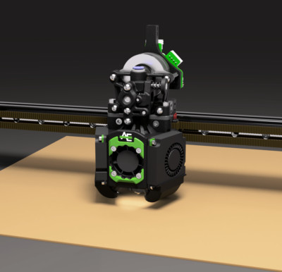 XOL-Toolhead by Armchair Engineering (Kit by West3D) - Version with Delta Fans