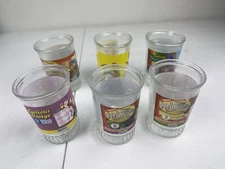 Vintage Welch's Jelly Jar Juice Glass lot of 6 Jimmy Neutron, Curious George