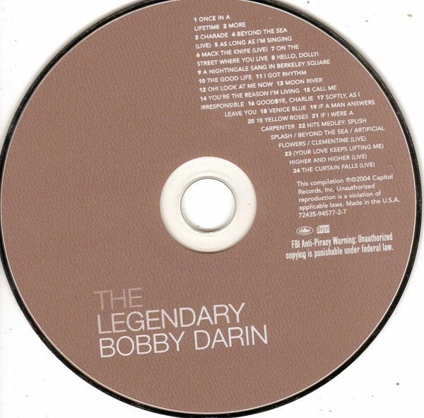 Bobby Darin - The Legendary Bobby Darin - Used CD Foto 3 de 3