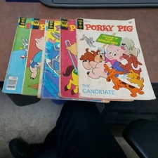 Porky Pig 37 44 62 68 79 Gold Key Whitman Bronze Age Comics Lot Run Set...