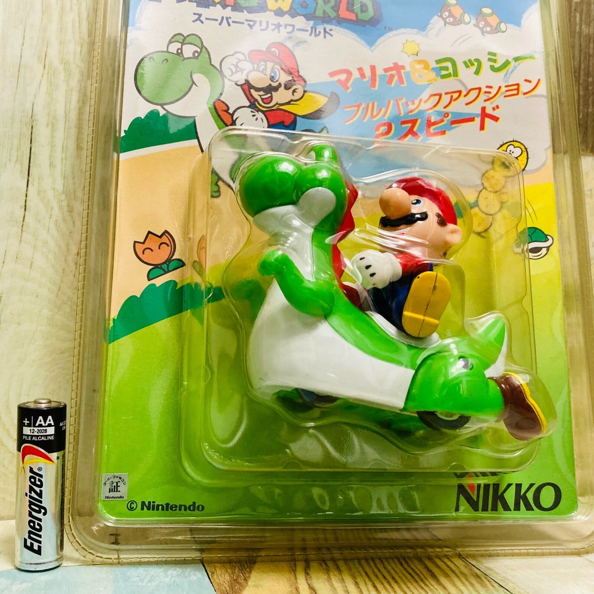 Nikko 1993 Nintendo Super Mario World Mario & Yoshi Pull Nikko 1993 Nintendo Super Mario World Mario & Yoshi Pull