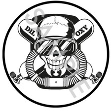 CCR Rebreather Scuba Skull Sticker, 10cm Diameter, Waterproof. AP Inspiration