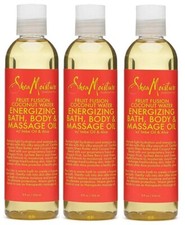 3 Pack- Shea Moisture Energizing Bath Fruit Coconut Oil  8 Oz