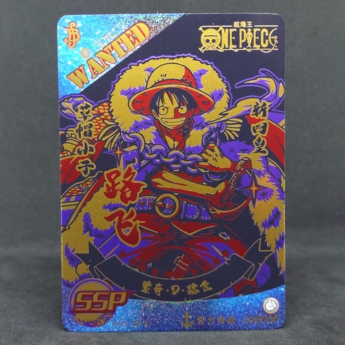 Monkey D Luffy NO3 SSP-01 One Piece Wanted Black Holo Foil - Picture 2 of 7