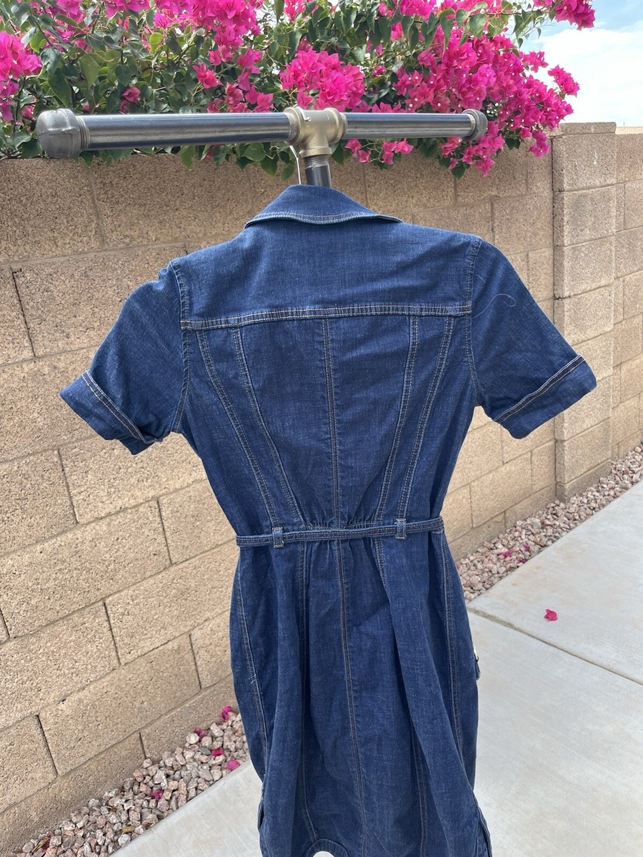 White House Black Market Denim Dress | eBay