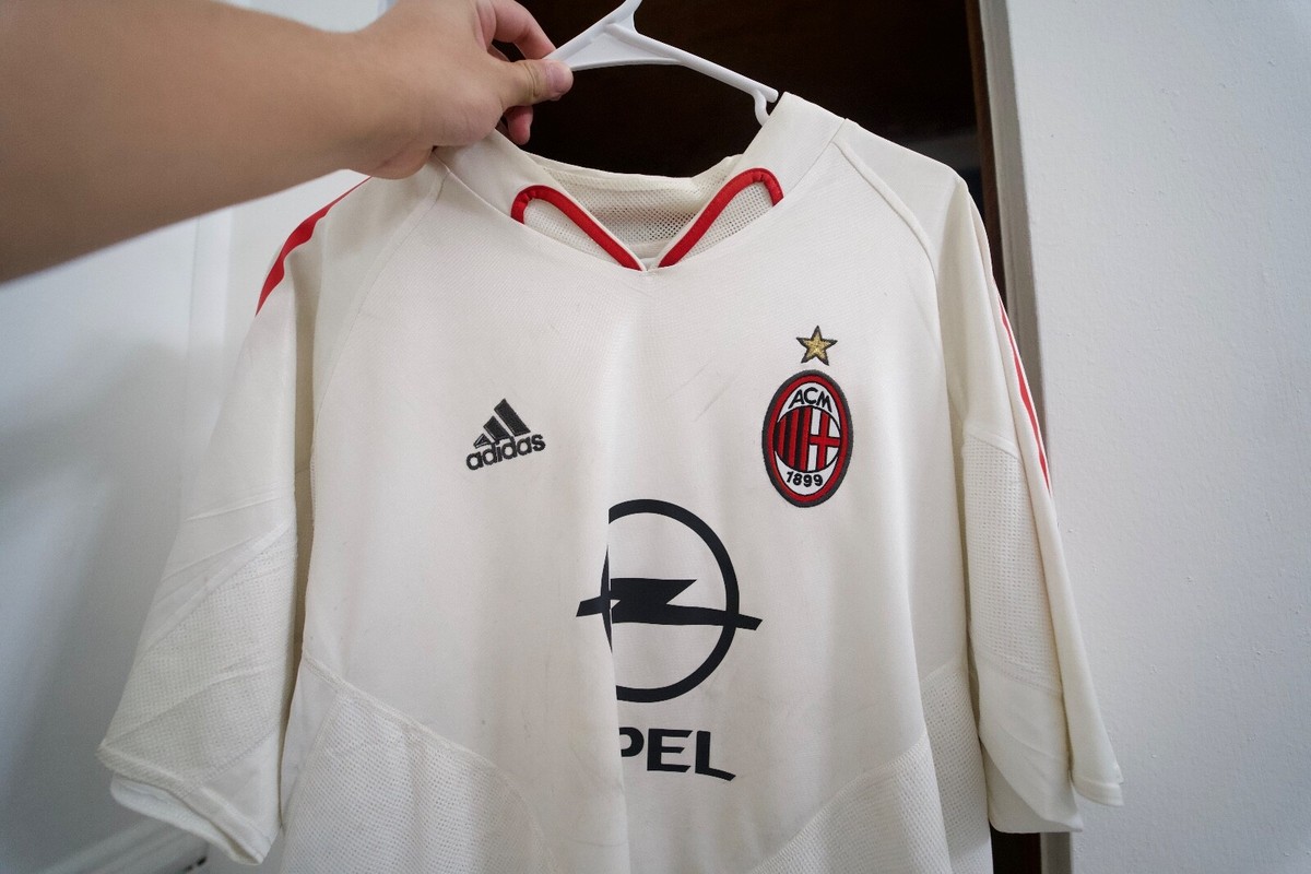 2007-08 AC Milan Match Worn Issue Shirt Alessandro Nesta #13