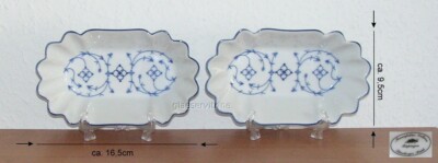 2 Pommes Frites Schalen Indisch Blau, Dessert Schalen
