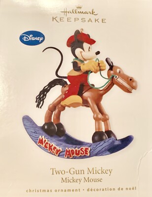 HALLMARK Ornament 2010 TWO GUN MICKEY MOUSE DISNEY NEW IN BOX | eBay