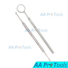NEW 6-1/2-Inch Double Headed Tarter Remover Scraper With Mirror Handle