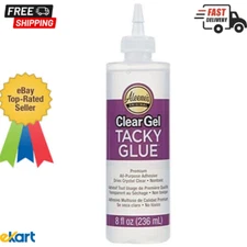 Clear Gel Tacky Glue --- All Purpose Adhesive -- 8 fl oz. --- Aleene's