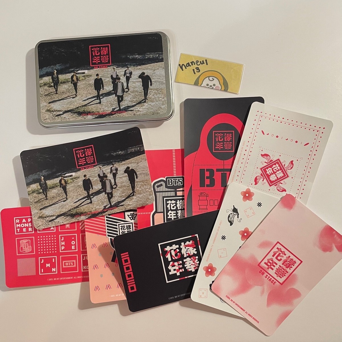 BTS 2015 HYYH Sticker set in a tin case LIVE on stage Japan