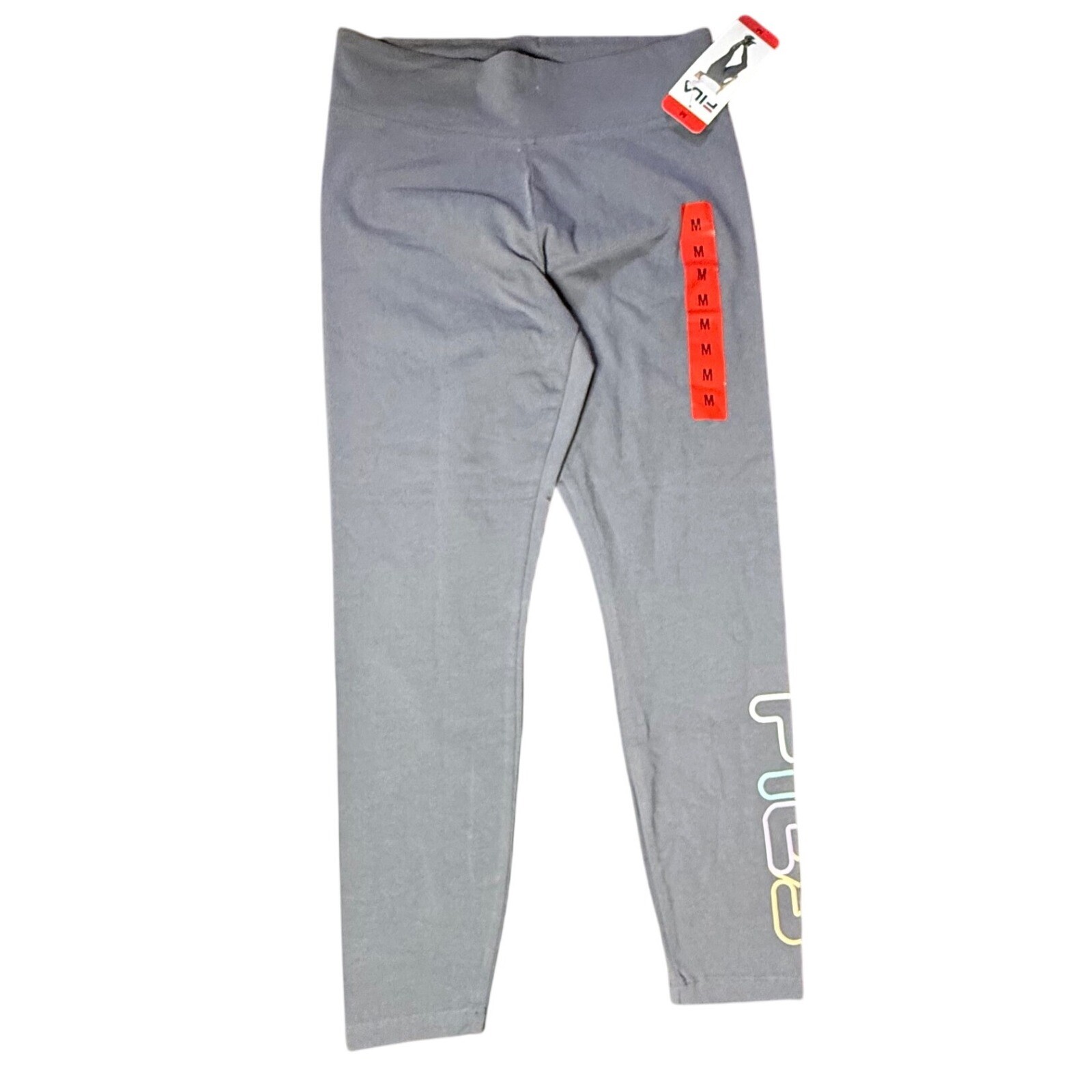 Fila Active Leggings Vita Alta Controllo Pancia Pantaloni Allenamento Atletico Medium