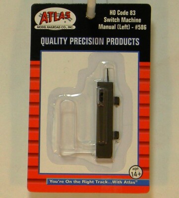NEW HO Atlas 586 Left Hand Manual Switch Machine Code 83 Snap Track