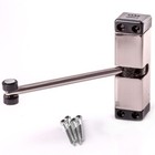 Spring Loaded NICKEL AUTOMATIC DOOR CLOSER Adjustable Tension Arm Shut 120mm