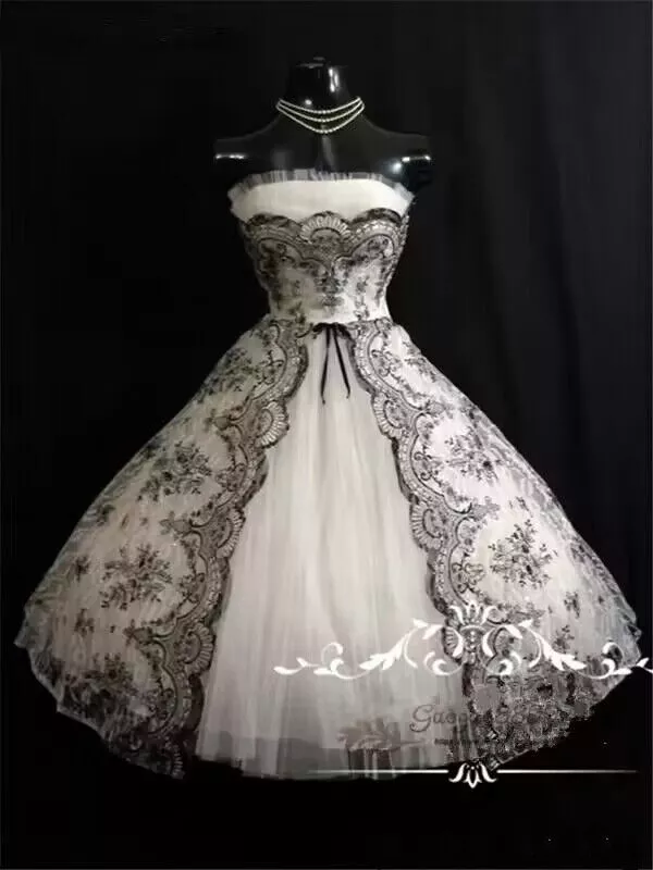 Plus size black shop and white wedding dresses