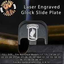 173rd Airborne - Glock Rear Slide Plate Back Plate for Full Sized Glocks Gen 1-5