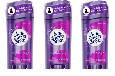 Lady Speed Stick A/p Inv Shower Fr 2.3 Oz X **3 Packs**