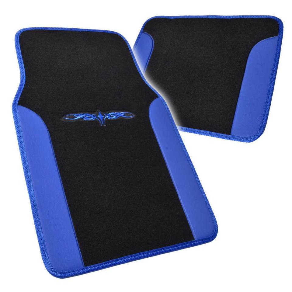 Cubierta de asiento de coche deportivo Roma azul/negro, tapetes y cubierta de volante Ergo Foto 2 de 4