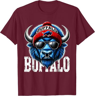 Buffalo Let's Go Buffalo Animal Sport Design Unisex T-Shirt
