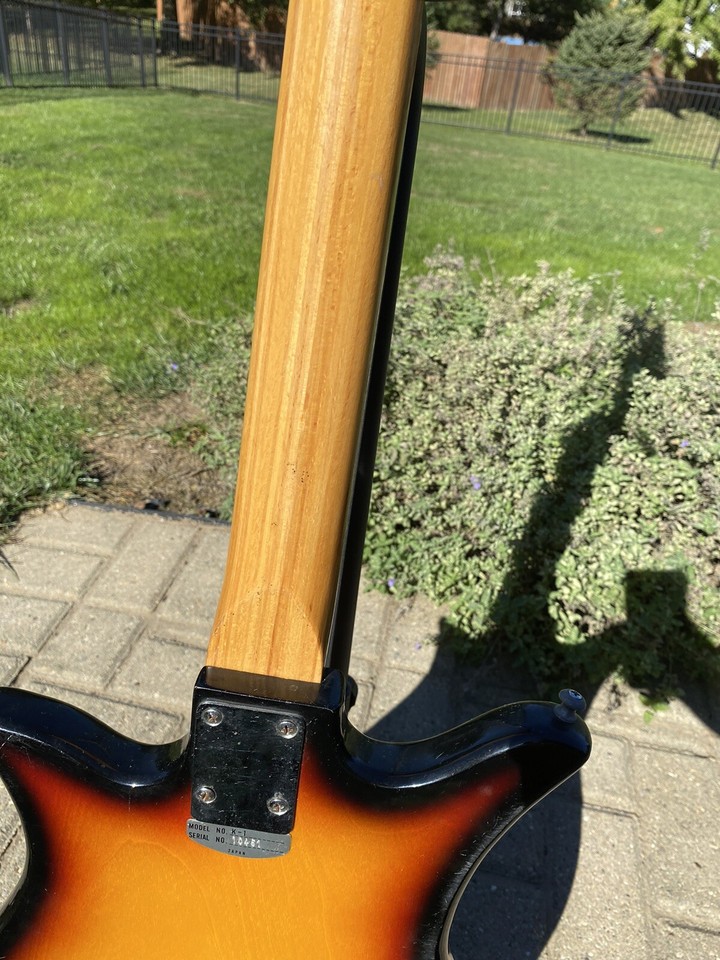 Vintage 1960s Teisco Del Ray ? Tulip K1 Electric Guitar Japan FREE