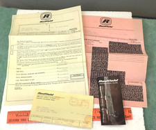 Vintage Redfield Scope Instruction Book Repair Reciepts 1970s
