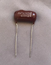 Aerovox .047 uF 600V Brown Drop Capacitor 1970’s Guitar Tone Cap Quan. Avail NOS