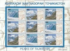 tadjikistan 109-111 Feuille miniature neuf avec gomme originale 1997 Pamirgebirg