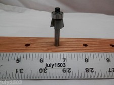 (1) NEW  5/8" D 10° Trim/Chamfer Carbide Tipped Router Bit Bearing qw