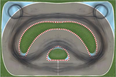Rennstrecke Tischstrecke für Turbo Racing  Nano Racer 100cm x 60cm