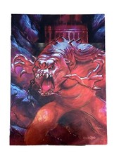 Excellent: Vintage 1996 Finest Star Wars Rancor Chromium Trading Card