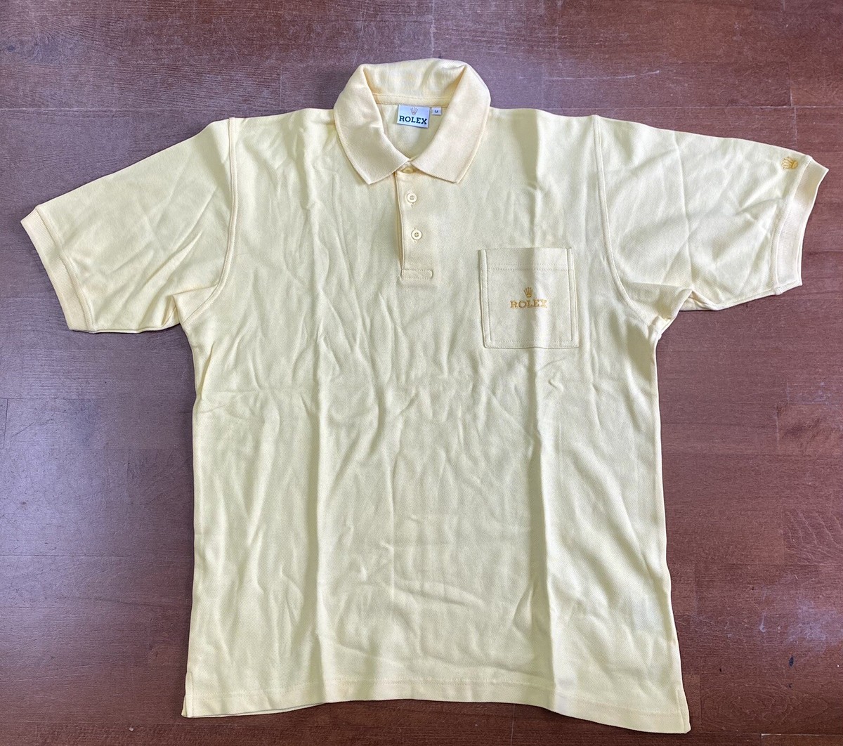 ROLEX Shirt M Authentic Polo Golf Style 100% Cotton Daytona GMT