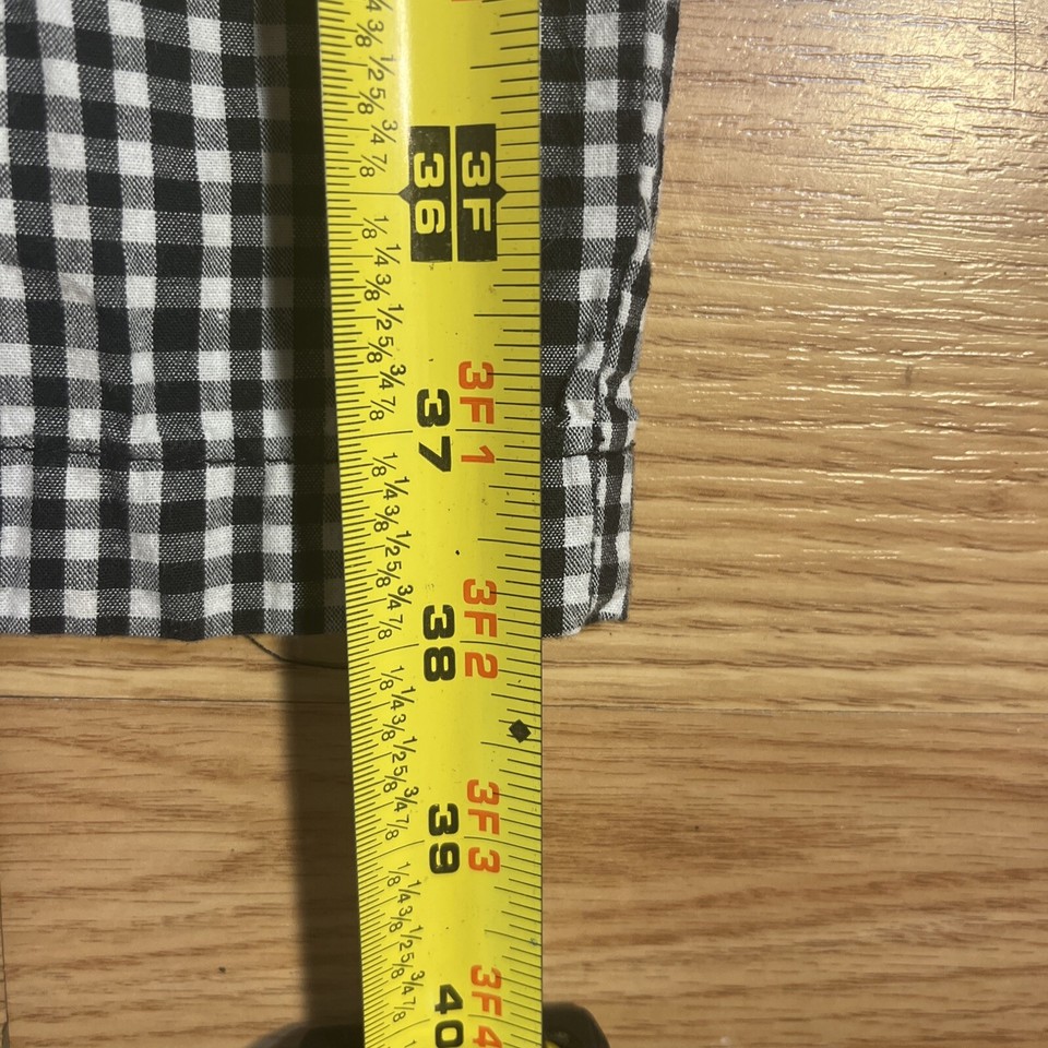 Indian Fan Cloth Womens Pajama Pants Large Black White Check Draw