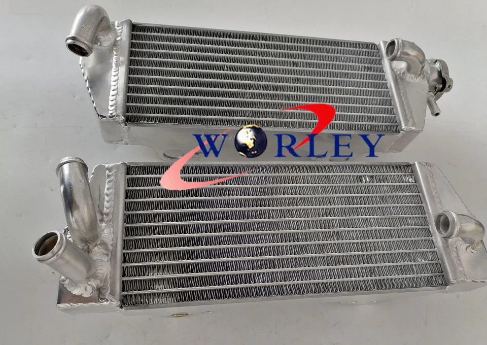 Radiador de aluminio L&R para KTM 250/300/360 EGS/EXC/MXC/SX 1995 1996 1997 Foto 3 de 4