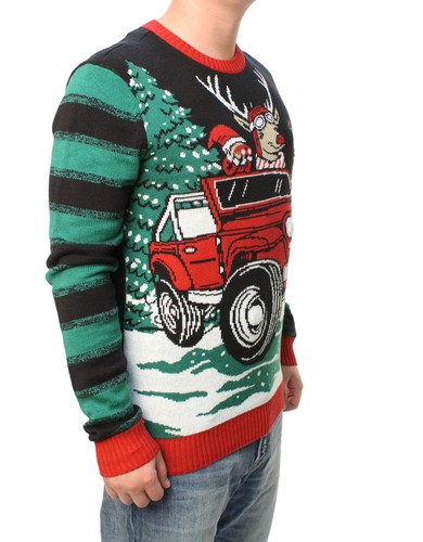 Ugly Christmas Sweater Mens How We Roll 