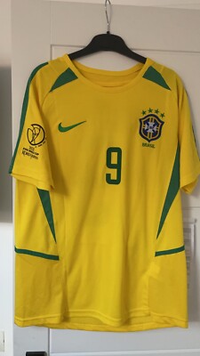Brazil 2002 World Cup Shirt| Size L Ronaldo printing UK
