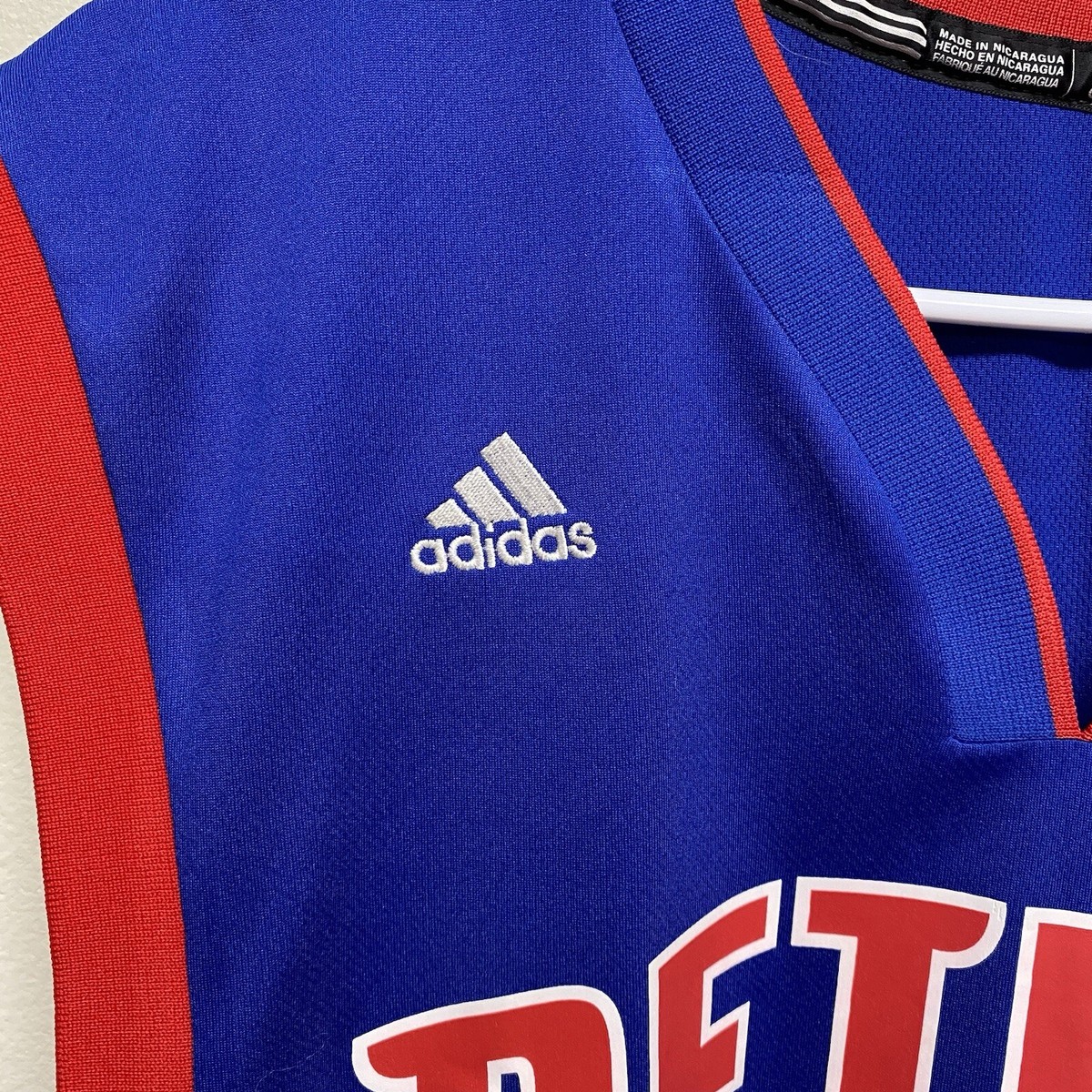 Adidas NBA Jersey Detroit Pistons Custom Jun Nakanishi Blue
